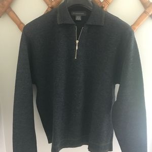 Banana Republic Collared Half Zip Wool Sweater